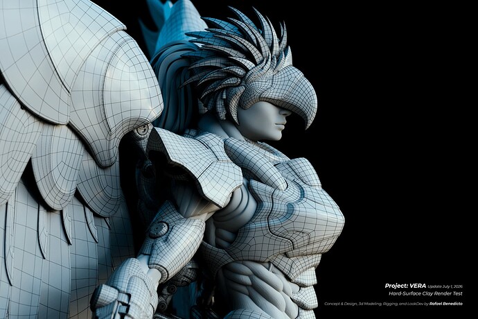 Hard Surface Test Render 4 Wire