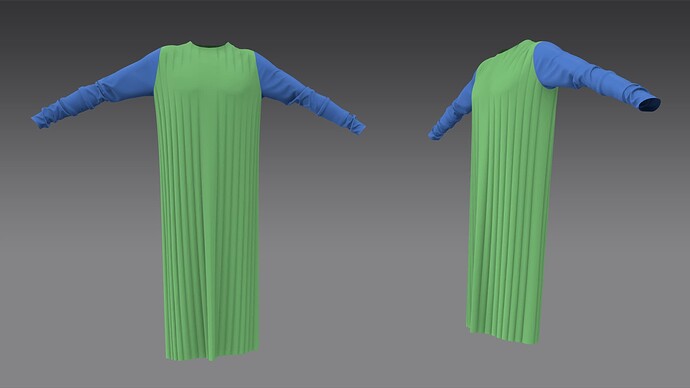 Creating the Pleats