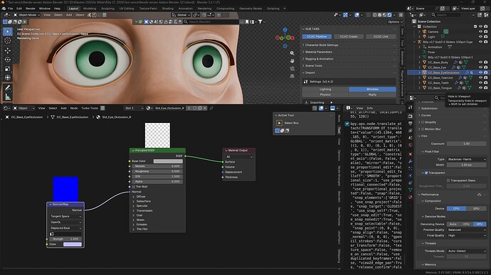 Blender 521 - Addon 241 EyeOcclusion (2nd time)