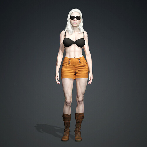 Albino Woman