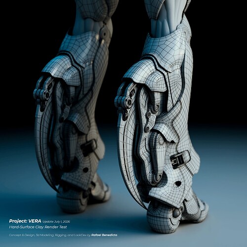 Hard Surface Test Render 6 Wire