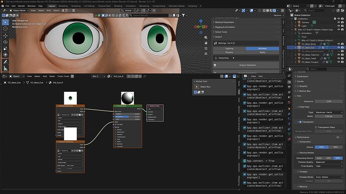 Blender 521 - Addon 242 Eye (2nd time)