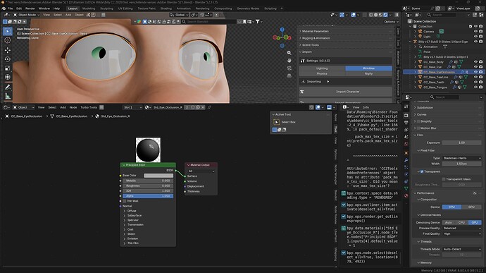 Blender 521 - Addon 243 EyeOcclusion (every time)