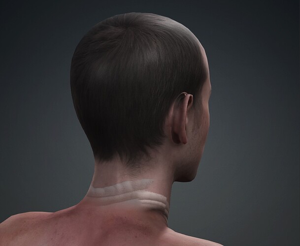 2 - Behind the ear and neck
