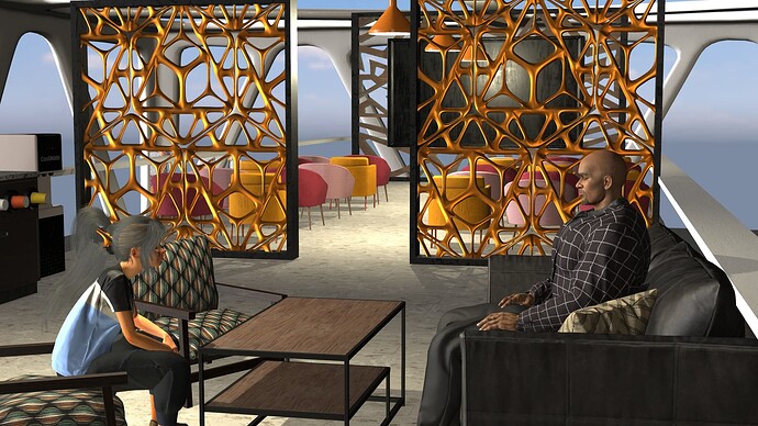 Anika and Lonnie Meet in Asylum Lobby