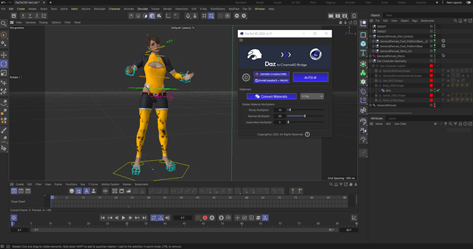 DAZ TO C4D