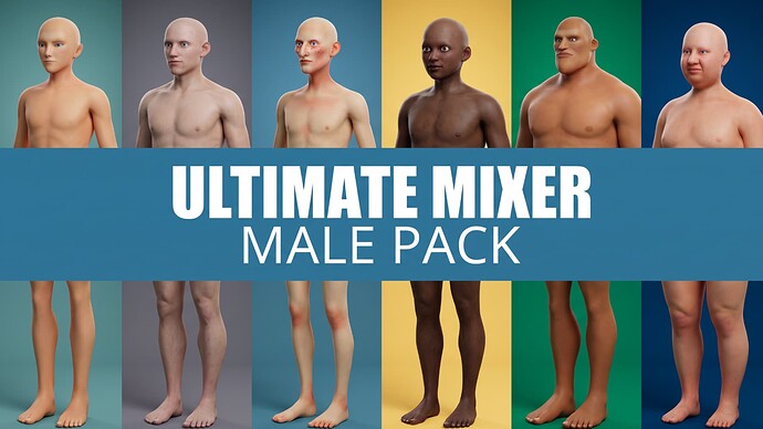 Ultimate Mixer Morphs - Male Pack
