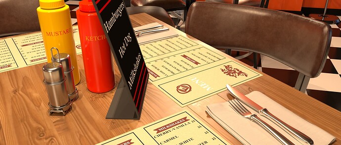 Evermotion Diner Interior_Table